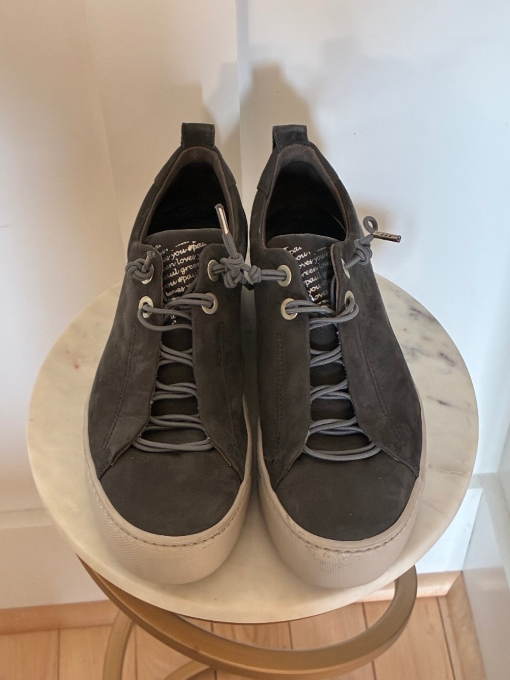 Paul Green gray suede Faye sneakers